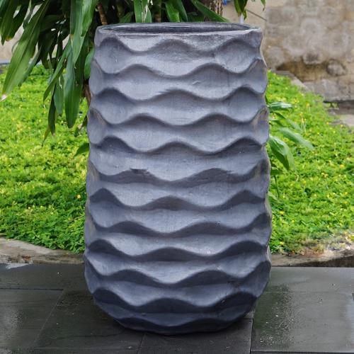 Surfer Trellis Vase  - Matt Black - 860 Ø x 860 (H)mm